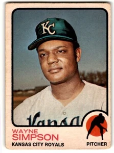 1973 O-Pee-Chee Wayne Simpson #428 CREASED Kansas City Royals - Picture 1 of 2