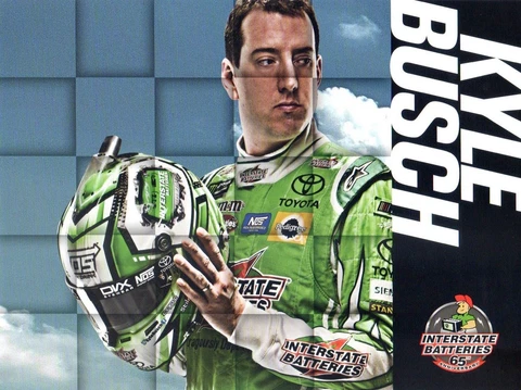 2017 KYLE BUSCH "INTERSTATE BATTERIES" #18 NASCAR MONSTER ENERGY CUP POSTCARD Cover