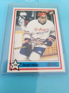 1990-91 7th Inning Sketch OHL #339 SCOTT HOLIS OSHAWA GENERALS - Picture 1 of 2