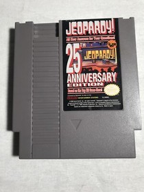 Jeopardy -- 25th Anniversary Edition (Nintendo 1990) NES Tested Works Well