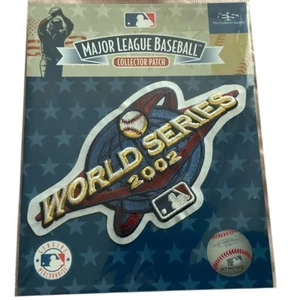 2002 World Series Logo Sleeve Jersey Patch Anaheim Angels San Francisco Giants - Picture 1 of 1