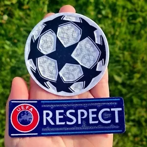 Champions League Aufnäher Abzeichen UEFA Starball Fußball Respekt UCL Ärmel Set - Bild 1 von 3