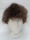 MINT NATURAL RACCOON RACOON FUR HAT WOMEN WOMAN SIZE ALL NEW LINING!