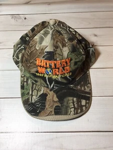 Battery World Camouflage Hat Trucker Battery Brand Advertising Hat Cap - Picture 1 of 6