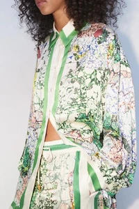 BNWT Alemais Odyssey Silk Shirt Size 12 AU / 8 US RRP $495 Luxe/Resort Wear - Picture 1 of 6