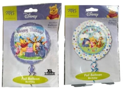 MD Balloon WINNIE POOH Tigger  Piglet Eeyore Birthday Foil Round 18" YOUR CHOICE - Image 1 of 3