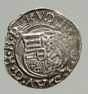 1580 HUNGARY King RUDOLF II Madonna & Child Antique OLD Silver Denar Coin i94327 - Picture 1 of 3
