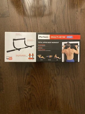 NEW Perfect Fitness Multi-Gym Sport Total Upper Body Workout Pull Up Bar Door - Image 1 of 3