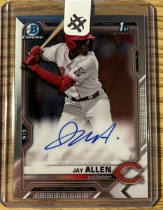 2021 Bowman Draft Chrome JAY ALLEN 1st Bowman Prospect Autograph #CDA-JA REDS - Picture 1 of 2