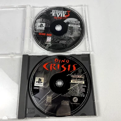 Dino Crisis with RE3 Demo Disc PS1 (Sony PlayStation 1, 1999) Tested Loose Discs - Image 1 of 4