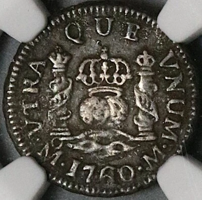 1760 NGC AU Mexico 1/2 Real Charles III Spain Colony Pirate Coin (23101001D) - Image 1 of 4