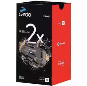 Cardo Freecom 2X Single Headset Motorcycle Intercom Scala Rider Bluetooth JBL - Picture 1 of 2