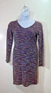 Vestido Missoni Mujer Talla M 42 Multicolor Púrpura Diseñador Vibrante Clásico Oficina - Imagen 1 de 8