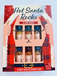 Modern Gourmet Hot Sauce Geschenkbox Sampler Hot Santa | 6 Flaschen je 20 ml | Neu - Bild 1 von 8