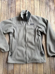 Vintage Patagonia Regulator Fleecejacke DAMEN SMALL grau USA Polartec Waffel - Bild 1 von 9