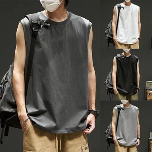 Classic and Comfortable Men's Sleeveless T Shirt for Workout and Fitness - Picture 1 of 26