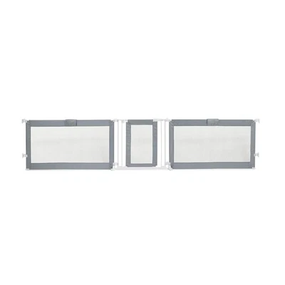 Puerta extra ancha para mascotas y bebés Summer Infant Custom Fit Walk-Thru, se adapta a gris  Foto 1 de 4