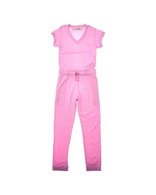 Macacão Havana Vintage Decote V Rosa G - Imagem 1 de 2