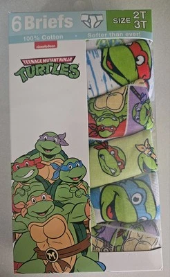 Toddler Boys TMNT Briefs 6 PACK (Size 2T-3T) BRAND NEW IN PACKAGE - Image 1 of 2