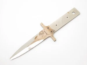 Vintage 1980s Hattori Seki Japan Al Mar Fang I Dagger Fixed Blade Knife Blank - Picture 1 of 6