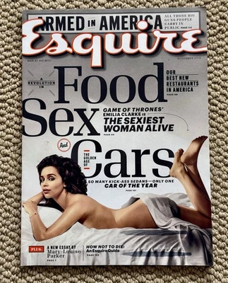 ESQUIRE Magazine November 2015 FOOD SEX And CARS Emilia Clarke Cover - Image 1 of 4