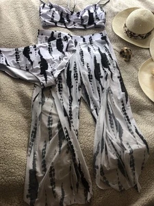 Strandset 3-teilig, BH-Top, geteilte Netzhose und Schlüpfer, Designer Look 👀  - Bild 1 von 7