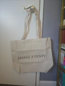 Brand New! Savage X Fenty Canvas Tote / Beach Bag With Strap - Picture 1 of 5