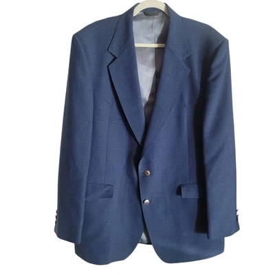 Blazer Warren Sewell Para Hombre 44L Western Yugo Rockabilly Abrigo Deportivo Azul Vaquero Foto 1 de 4
