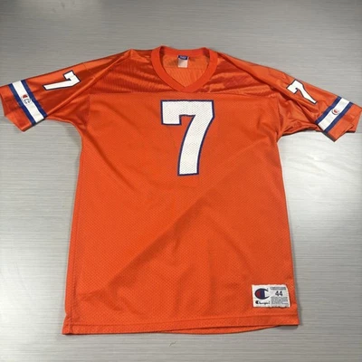 Camiseta De Colección Denver Broncos Para Hombres Grande NFL Fútbol Elway 7 Retro Años 90 Foto 1 de 4