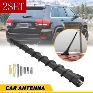 Antenna For 2010-2017 Dodge Journey Avenger Jeep Cherokee 7" Rubber Spiral 2set - Picture 1 of 10