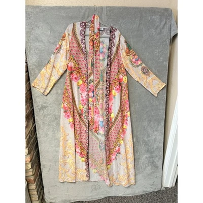 Colors of Fashion Kimono Duster Cardigan Floral Chain Baroque Bohemian one size - Image 1 of 4