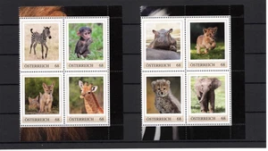 Österreich PM Marken Tiere  Tierbabys in Afrika - Picture 1 of 1