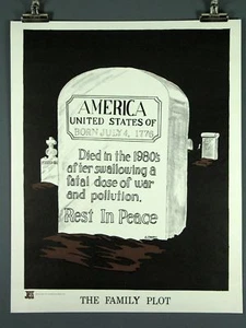 The Family Plot, United States Tombstone,Vintage Poster - Picture 1 of 1