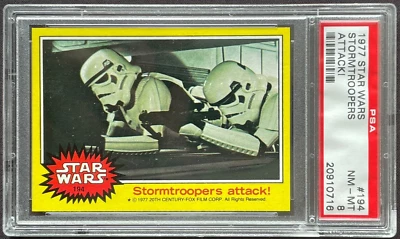 Topps Star Wars 1977 Stormtroopers Attack! #194 PSA 8 - Image 1 of 3