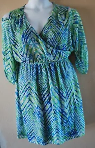 WOMEN'S SIZE 12 FLOWING COLD SHOULDER SUMMER DRESS CLOTHING - NEW - Picture 1 of 4