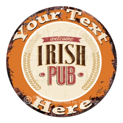 CP-0203 ANY NAME'S Custom Irish Pub Personalized Aluminum Metal Sign Decor Gift - Image 1 of 2
