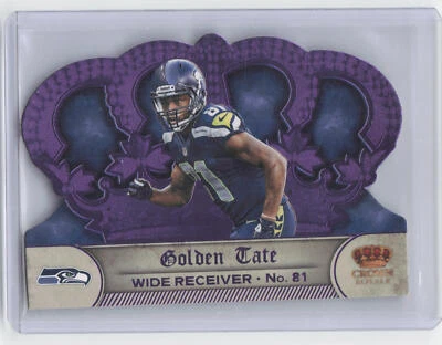 2012 Crown Royale #133 Golden Tate Purple Die-Cut #13/25 - Image 1 of 2