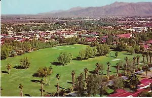 Postal Palm Springs CA ""Vista de pájaro del campo de golf O'Donnell"" California - Imagen 1 de 2