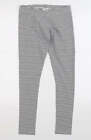 Next Girls White Striped Cotton Jegging Trousers Size 12 Years Extra-Slim - Legg
