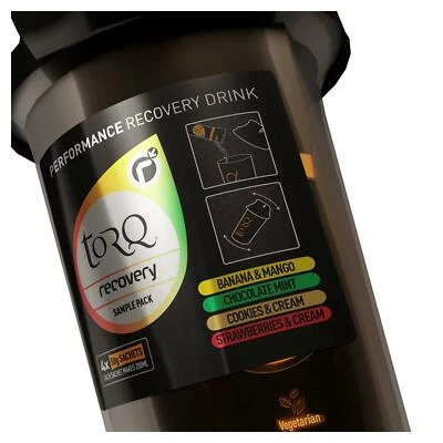 Torq Recovery Drink Mixer Flasche mit 4 x 50g Beutel Probenpackung
