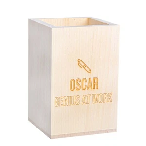Personalised Wooden Pen Pot, Gifts for him, Gifts for her, Thank you gift - Picture 1 of 4