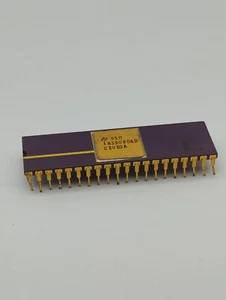 Vintage National Semiconductor INS8080AD C8080A Gold/Ceramic CPU 40 pins - Zdjęcie 1 z 9