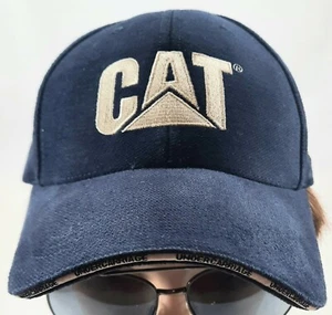 Caterpillar CAT Undercarriage Equipment Hat Cap Adjustable Strapback Blue Cyrk - Picture 1 of 6