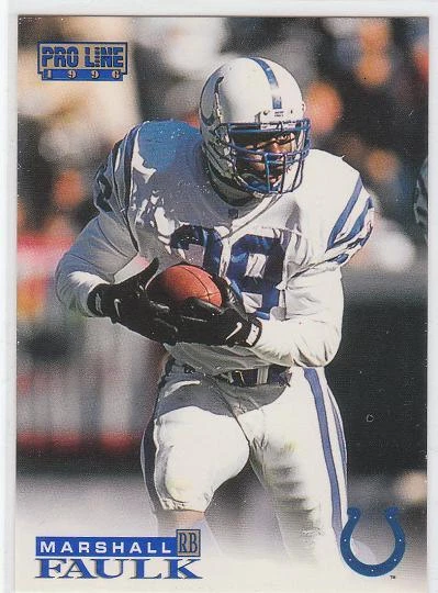 MARSHALL FAULK 1996 Pro Line card #43 Indianapolis Colts Football NR MT - Image 1 of 1