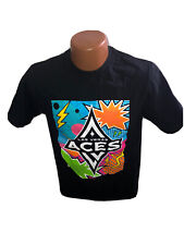 Wnba Las Vegas Aces Employee Black T Shirt Size Small and All In Inflatable
