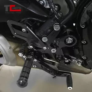 For Yamaha MT-09 FZ-09 MT09 FZ09 2013-2016 Adjustable Foot Pegs Pedal Rearsets - Foto 1 di 13