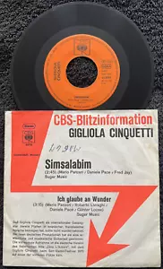 Gigliola Cinquetti – Simsalabim 7'' Vinyl PROMO IMPORT 1972 TESTED EX VIDEO CLIP - Picture 1 of 7