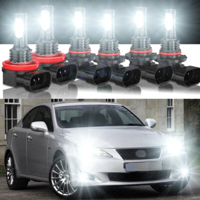 Para 适用于雷克萨斯 IS250 IS350 2006 2007 2008 2009 2010 法罗斯 LED +luz antiniebla — 第 1/4 张图片