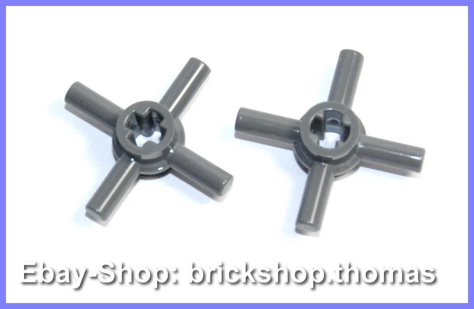 Lego 2 x Technic Achs Verbinder - 68888 - Connector Dark Bluish Gray NEU / NEW - Bild 1 von 1