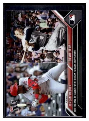 2023 Topps Now #87 Jordan Walker / Ted Williams Base Card (Qty) - Image 1 of 2